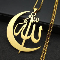 2024 new fashion stainless steel necklace French retro simple Arabic personality everything hollowed out sweater chain jewelry