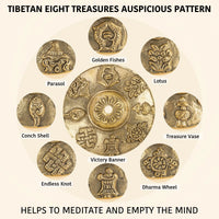 Tibetan Tingsha Cymbals 2pcs, Meditation Sanskrit Brass Chime Bells for Spiritual Healing Mindfulness, Yoga Buddhist