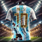 Messi Men's Celebration Commemorative Edition Sports T-shirt Quick Drying Breathable Comfortable Outdoor Daily Jersey