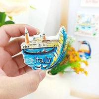 Italian Bay Fridge Magnet - 3D Coastal Travel Souvenir Mediterranean Seascape Decor Unique Europe Gift with Strong Magnet