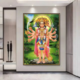 Indian Hindu Goddess Lord Hanuman Poster HD posters Self adhesive waterproof ideal for living room bedroom bar decoration
