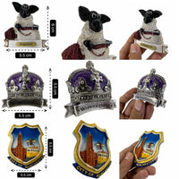UK Fridge Magnet Manchester, Warwick Castle, Windsor Castle, Whitby, Blackpool, Stonehenge 3D Magnetic Resin Gift