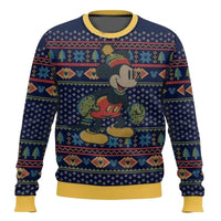 Mickey Mouse Anime Ugly New Year Christmas Gift Merry Christmas New Year's Eve New Men's and Women's Hoodies Sportswear