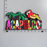 PVC Fridge Magnets Tourist Fridge Magnets for Cancun Mexico Honduras Fridge Decorations Stickers Home Decor