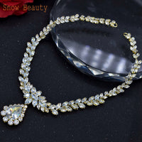 A265 Zircon Wedding Headband Luxury Crystal Women Tiaras Bridal Headpiece Forehead Chain Hair Accessories Rhinestone Headwear