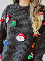 Handmade Decorative Christmas Sweaters Women Fashion Cute O Neck Long Sleeve Knitted Pullover Sweater Female Autumn Winter New