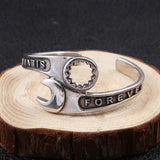 Wrench Bracelet Men's Domineering Repair Tool Wrench Cuff Open Bracelet Motorcycle Biker Punk Rock Party Jewelry Gift
