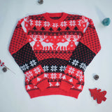 2025 New Women Men Kids Christmas Sweaters Casual Soft Jumpers Warm Thicken Matching Outfits Pullover Knitwear Xmas Family Look