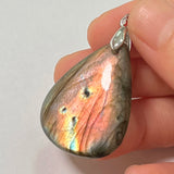 Pendant Natural Stone Irregular Shape Blue Purple Labradorite Pendant for Women Men Jewelry 1Pcs