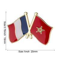 Morocco flag pin lapel pin badge  Brooch Icons KS-0131