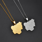 Anniyo Africa Nigeria Map Pendants Necklaces Stainless Steel Material Jewelry Nigerian Ornaments @324021