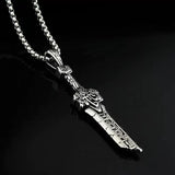 European and American style Viking amulet axe pendant stainless steel necklace couple party gift broken sword street trend