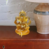Ganesha Sitting Buddha Statue Sculpture Decorative Tabletop Decoration 3.5inch Tall for Housewarming Gift Fine Workmanship