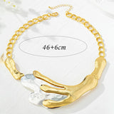Exaggerated Claw Necklace Collarbone Chain Pendant Women Girls Gifts Fashion Jewelry Hot Sale Party Gift 2025 New
