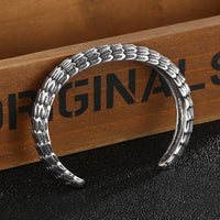 Personalized dragon scale pattern bracelet men's trendy and retro Chinese style reverse scale bracelet factory wholesale