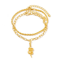 Women's Charm Metal Pearl Anklet Golden Multilayer Foot Chain Bohemia Fashion Rhinestone Ankle Bracelet Beach Jewelry Accessory