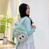 Cute Girl Student Plush Toy Bag Cartoon Grabbing Machine Double Shoulder Bag Bubbles And Toys Cross-Border Backpack for Teens