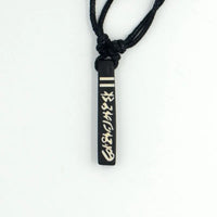 OM MANI PADME HUM Tibet six words mantra amulet yak bone Carving Pendant Necklace Lucky Gift Tribal Totem Fashion Jewelry