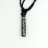 OM MANI PADME HUM Tibet six words mantra amulet yak bone Carving Pendant Necklace Lucky Gift Tribal Totem Fashion Jewelry