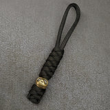 Vintage Hand-knitted Lanyard Keychain Biker helmet Pendant Paracord Rope weave Accessories Bag Hanging Handmade Car Keyring