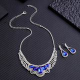 Ladies' Fashion Design Geometric Claw Chain Series Necklace Earrings Jewelry Set Suitable for Wedding, Party, Festival Gifts