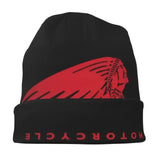 Indians Motorcycle Warm Knitted Cap Fashion Bonnet Hat Autumn Winter Outdoor Beanies Hats for Unisex Adult