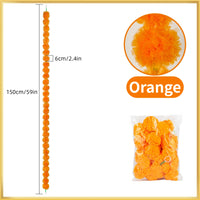 5-50 PCS Marigold Garland Wedding Diwali Decoration Day of the Dead Faux Garlands Wedding Garlands Indian Decor for Prayer Fest