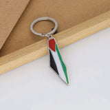 New fashion stainless steel mirror Israel dripping oil pendant Keychain men's and women's bags Car Israel pendant accessories sm