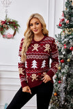 Fairyshely 2025 Autumn Winter Halloween Knitted Sweater Women Casual Print Knit Pullover Top Lady Long Sleeve O Neck Jumper