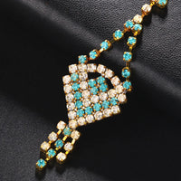 Boho Rhinestone Tassel Forehead Chain Head Band Indian Wedding Decoration Bridal Jewelry Head Chain Hair Accessories Gifts