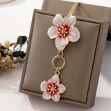 European and American punk style metal alloy fashionable color enamel glaze flower anklets, beach travel vacation jewelry