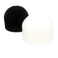 1pc Men's Casual Knitted Muslim Women Prayer Hats Winter Warm Beanies Cap Islamic Ramadan