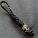 Vintage Hand-knitted Lanyard Keychain Biker helmet Pendant Paracord Rope weave Accessories Bag Hanging Handmade Car Keyring