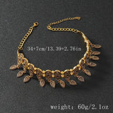 New Fashion Ethnic Style Retro Antique Alloy Carved Rhinestone Women's Neck Chain Choker Necklace Indian Jewelry