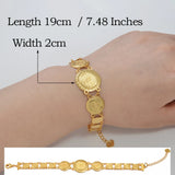 Anniyo Coin Bracelet for Women Girls African Arab Middle East Dubai Iran Iraq Syria Jewelry Birthday Party #352101