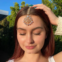 Bohomia Indian Fashion FringeHead Tiara Hair Accessories Women Girl Rhinestone Forehead Headband Trend Head Chain Eyebrow Drop