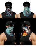 Retro Moto Cycling Sunscreen Mask Motorcycle Headscarf Summer Anti-UV Outdoor Neck Head Cover Riding Face Shield Sport Headwrap