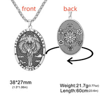 Jeshayuan 1pc Metatron's Cube Necklace Archangel Metatron Necklace Medal Pendant Protection Religious Amulet Jewelry For Men