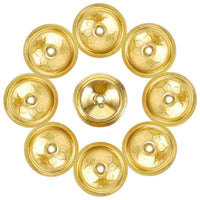 12Pcs Oil Float Lamp Wick Floating Base Wick Holders Aluminum Metal Disc Simple Oil Lamp Floating Wicks Holder Butter