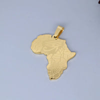 2pcs No Fade Africa Map Charms Stainless Steel Pendant for Jewelry Making Necklace Keychain Rune Eye of Horus Talisman DIY Craft