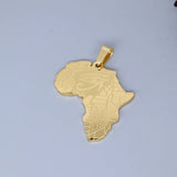 2pcs No Fade Africa Map Charms Stainless Steel Pendant for Jewelry Making Necklace Keychain Rune Eye of Horus Talisman DIY Craft