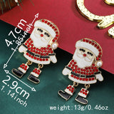 New Fashion Soldier King Pendant Earrings for Women Cute Animal Koala Rhinestone Bells Drop Earring New Year Holiday Jewelry