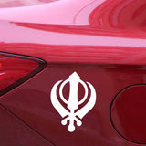 SIKH Khanda Religious Symbol Vinyl Decal Mysterious Car Sticker Delicate,13CM*10CM