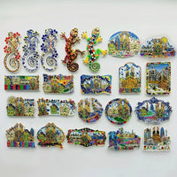 Europe Spain Barcelona 3D Refrigerator Magnet Tourist Souvenirs Stickers,Home & Kitchen Decoration Fridge Magnet Message Sticker