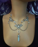 Gothic Bat Necklace, Halloween necklace, Vampire Bat Necklace, Gothic Jewelry, Classic Goth Victorian necklace