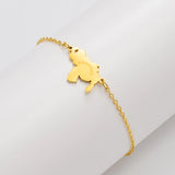 Anniyo 24CM+4CM Venezuela Map Anklets for Women Girls Stainless Steel Jewelry Foot-Chain  @315721