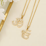 3D Personalized Punjabi Sikh Symbol Necklace Copper Material Hindi Hindu Jewelry Exquisite Religious Symbol Pendant