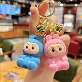 Cross-Border Hot Sale Cartoon Keychain Plush Key Holder Cute Doll Bag Pendant Toy Machine Hanging Decoration Flocking Sheep