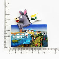 Europe Cyprus 3D Flavour Fridge Magnet Tourist Souvenirs Refrigerator Magnetic Stickers Travel collection Gift