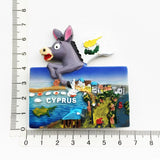 Europe Cyprus 3D Flavour Fridge Magnet Tourist Souvenirs Refrigerator Magnetic Stickers Travel collection Gift